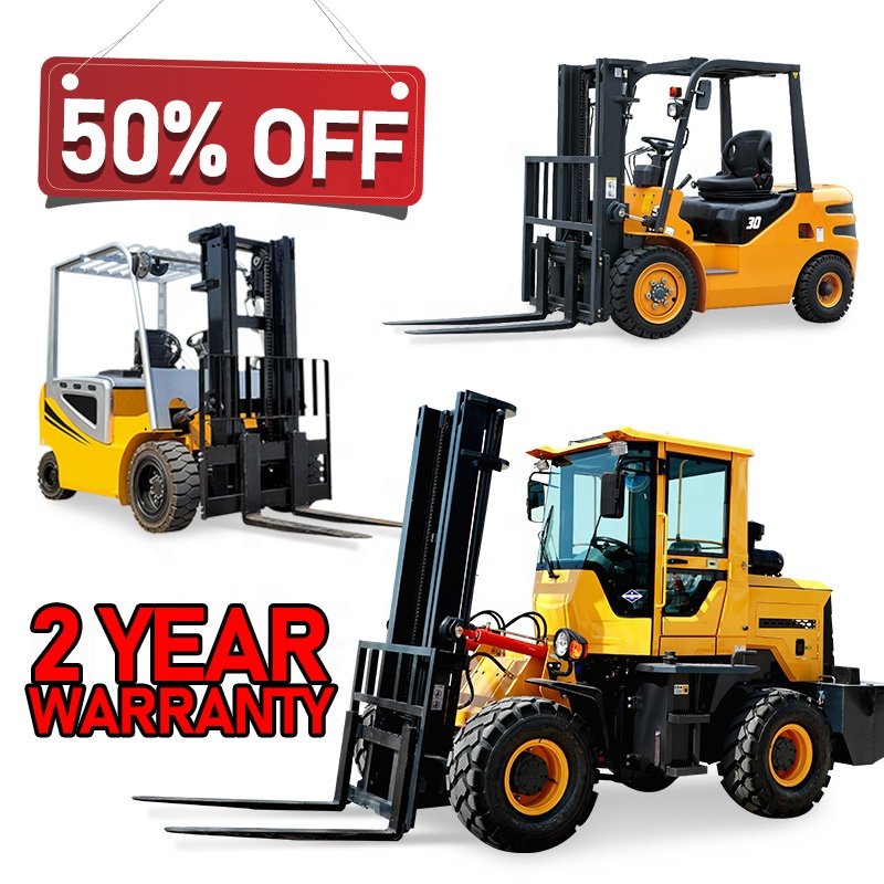 Free Shipping Euro 5 EPA Low Price 4x4 Off Road Diesel Forklift Small All Rough Terrain Forklift